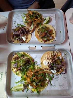 A selection of tacos at Club Mexicana - Soho in London