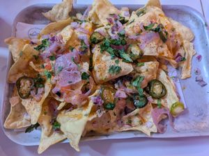 Classic nachos at Club Mexicana - Soho in London