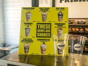 Milkshake Options  at Creamo in Los Angeles
