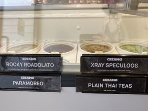 Ice cream flavors rotate Feb 2022  at Creamo in Los Angeles