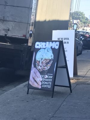 Sign at Creamo in Los Angeles