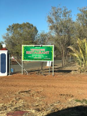 Restaurant is a bit out of the way but this sign is right outside.  at Tinh & Lan Alice Vietnamese in Connellan