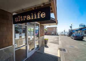 Storefront/Entrance at Ultralife Cafe in Newport