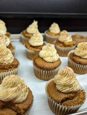 Gluten free vegetarian muffins at Ultralife Cafe in Newport