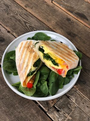 Forks Over Knives Vegan Burrito at Ultralife Cafe in Newport