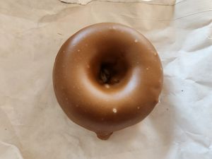 Vegan maple donut at Ultralife Cafe in Newport