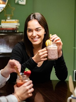 Smoothies at Verde Amore in Barcelona