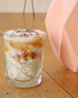 Lavender iced latte with coconutmilk at 30ml Hart van Zuid in Rotterdam