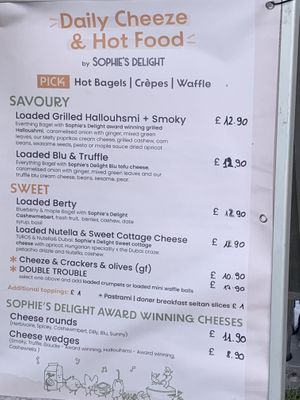 Menu   at Sophie's Delight - Pop Up in East London