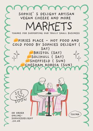 Markets attending in 2026 at Sophie's Delight - Pop Up in East London