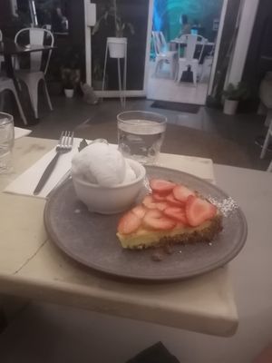 Lemon tart at Ebb and Flow Darwin in Larrakeyah