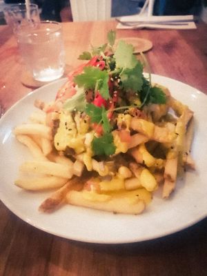 Loaded fries at Ebb and Flow Darwin in Larrakeyah