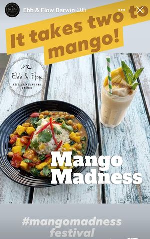 Chickpea mango curry.🌱 at Ebb and Flow Darwin in Larrakeyah