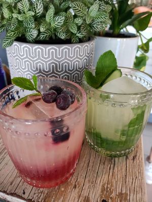 Gin cocktails :Bramble, Mint smash at Ebb and Flow Darwin in Larrakeyah