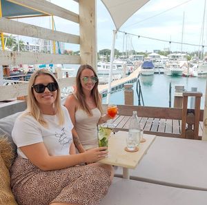 An all vegan wine and cocktail list to choose from.. while relaxing on the day beds ☺️🌻 at Ebb and Flow Darwin in Larrakeyah