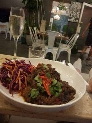 Mushroom and Tempeh Rendang at Ebb and Flow Darwin in Larrakeyah