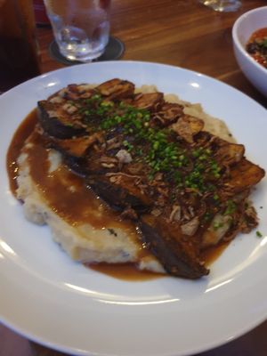 King oyster mushroom ribs at Ebb and Flow Darwin in Larrakeyah