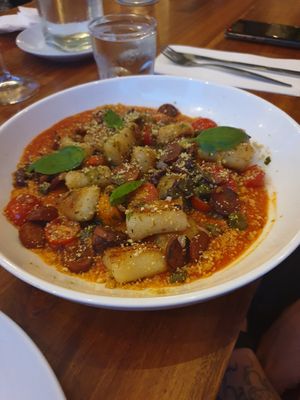 Neapolitan gnocchi whit sausage at Ebb and Flow Darwin in Larrakeyah