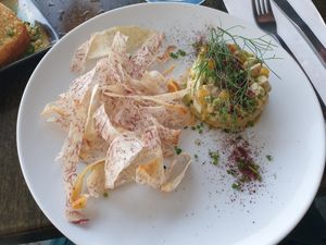 Tofu tartare at Ebb and Flow Darwin in Larrakeyah