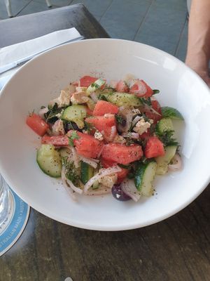 Watermelon Greek salad at Ebb and Flow Darwin in Larrakeyah