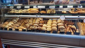 More bread and bretzels. at Backstube Wünsche in Au In Der Hallertau