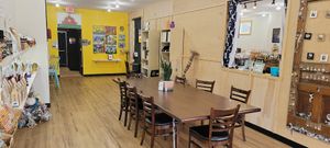 Meeting room at Community Grounds in Columbus