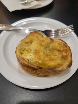 Breakfast calzone at Community Grounds in Columbus