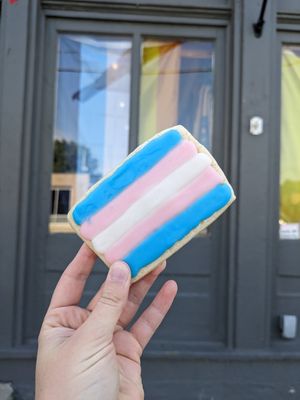 Pride cookie at Community Grounds in Columbus