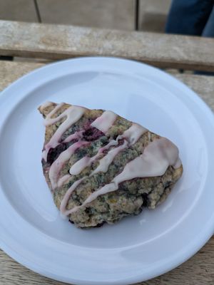 Blueberry lemon scone at Community Grounds in Columbus