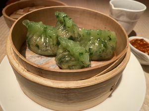 Jade dumplings   at Wynn Hotel - Wazuzu in Las Vegas