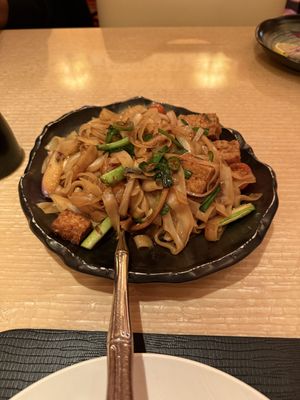 Vegan Drunken Noodled with Tofu  at Wynn Hotel - Wazuzu in Las Vegas