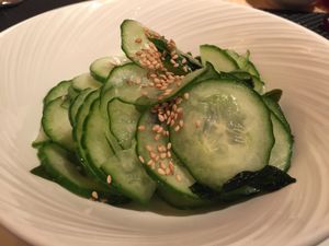Cucumber Salad at Wynn Hotel - Wazuzu in Las Vegas