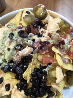 Vegan nachos   at The Plant Bar Vegan Cafe in Barnstaple
