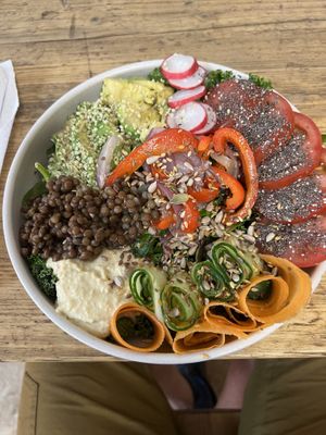 Buddha bowl  at The Plant Bar Vegan Cafe in Barnstaple
