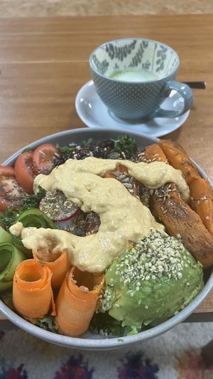 Buddha bowl of awesomeness   at The Plant Bar Vegan Cafe in Barnstaple