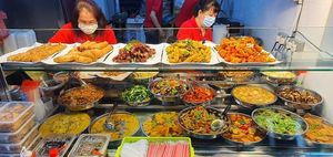 Buffet spread. at Jia Jia Vegetarian 佳佳素食 - Sengkang West in Northeast Singapore