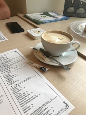 Cappucino with soy milk at Imbryk Cafe & Lunch in Chelm