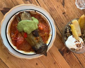 Hot Aubergine, Majadara  at Cafe Pilz in Berlin