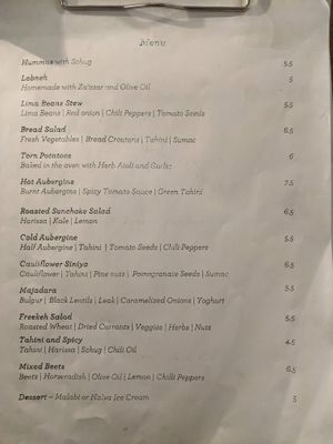 Menu - food at Cafe Pilz in Berlin