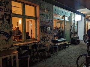 Outside of Cafe Pilz at Cafe Pilz in Berlin