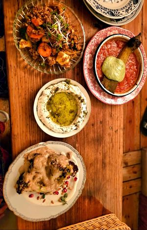 Harissa fermented vegetables at Cafe Pilz in Berlin