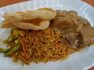 Nasi Briyani  at Xian Long Vegetarian in Northeast Singapore