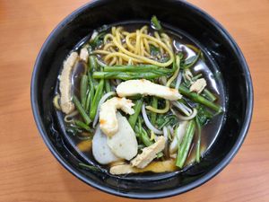 Prawn Noodles Soup at Xian Long Vegetarian in Northeast Singapore