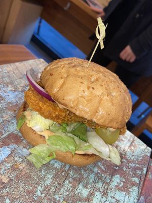 Schnitzel Burger  at Dominion Food Revolution in Frankfurt