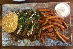 Burger at Dominion Food Revolution in Frankfurt