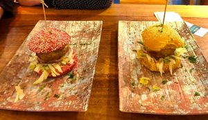 Burger at Dominion Food Revolution in Frankfurt