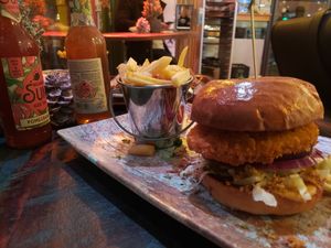 Schnitzel Burger at Dominion Food Revolution in Frankfurt