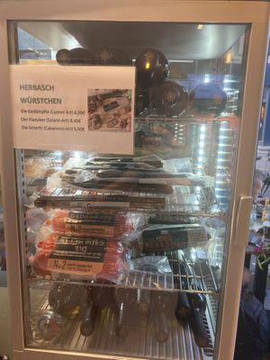 you can buy herbasch sausages  at Dominion Food Revolution in Frankfurt