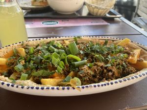 Loaded fries   at Dominion Food Revolution in Frankfurt