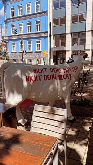 Outside seating   at Dominion Food Revolution in Frankfurt